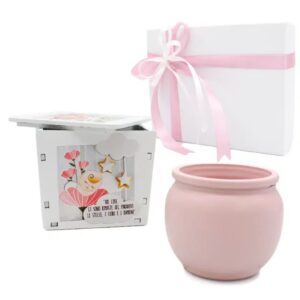 Bomboniera Battesimo Femminuccia/ Candela Profumata