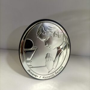 Bomboniera comunione in ARGENTO icona bimbo BELTRAMI 6464/10 COLORE LEGNO