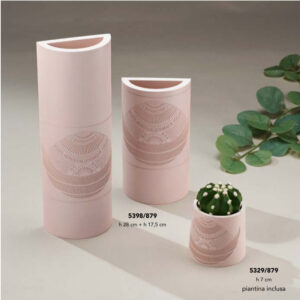 Vaso e vasetto gattinoni planetarium rosa antico