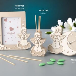 Bomboniera PORTAFOTO  PROFUMATORE OROLOGIO TORTORA GIOVINARTE