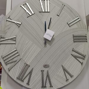 orologio da parete crisma argento diametro 60cm