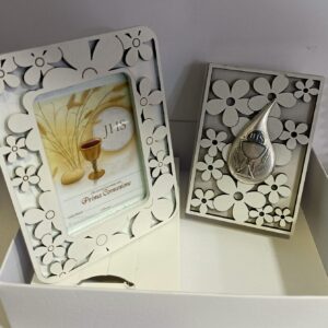 Bomboniera kit portafoto più vangelo prima comunione