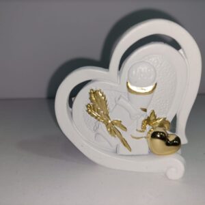 Cuore ICONA COMUNIONE  CON APPOGGIO E CALAMITA