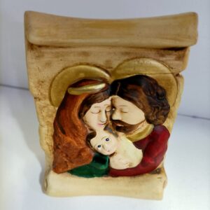 BOMBONIERA ICONA SACRA FAMIGLIA PERGAMENA