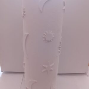 VASO BIANCO GATTINONI IN POLVERE DI MARMO LINEA COLEUM