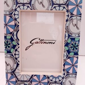 Portafoto gattinoni teodosia blue mis 15,5cmx20cm in polvere di marmo