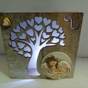 led Sacra Famiglia Bomboniere Quadrifoglio QFC681