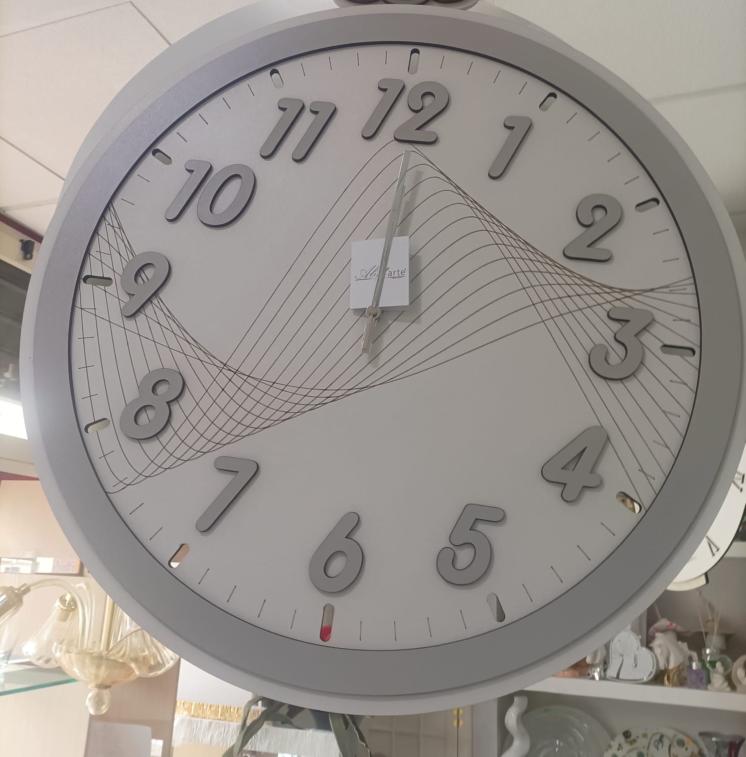 NEDIS Orologio Da Parete In Acciaio Inossidabile - Diametro 300 Mm, Design Minimal Argento - Per Cucina, Soggiorno, Ufficio - 2