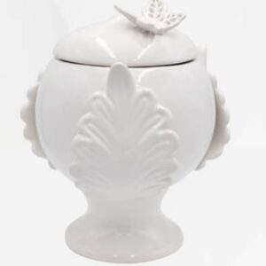 BISCOTTIERA PUMO CON FARFALLA IN CERAMICA