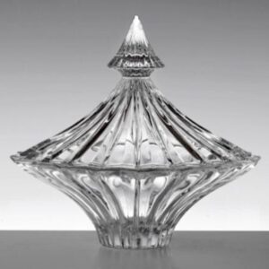 Scatola  in cristallo di bohemia con coperchio