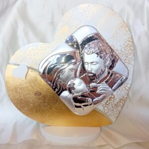 sacra famiglia Cuore  in oro