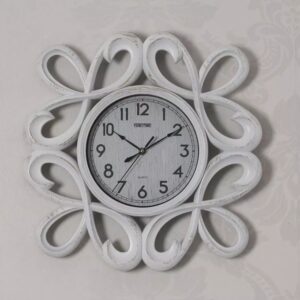 Orologio da parete bianco stile Shabby Chic