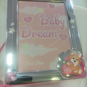 Cornice orsetto rosa baby
