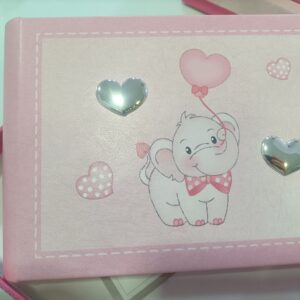 Album portafoto elefantino rosa