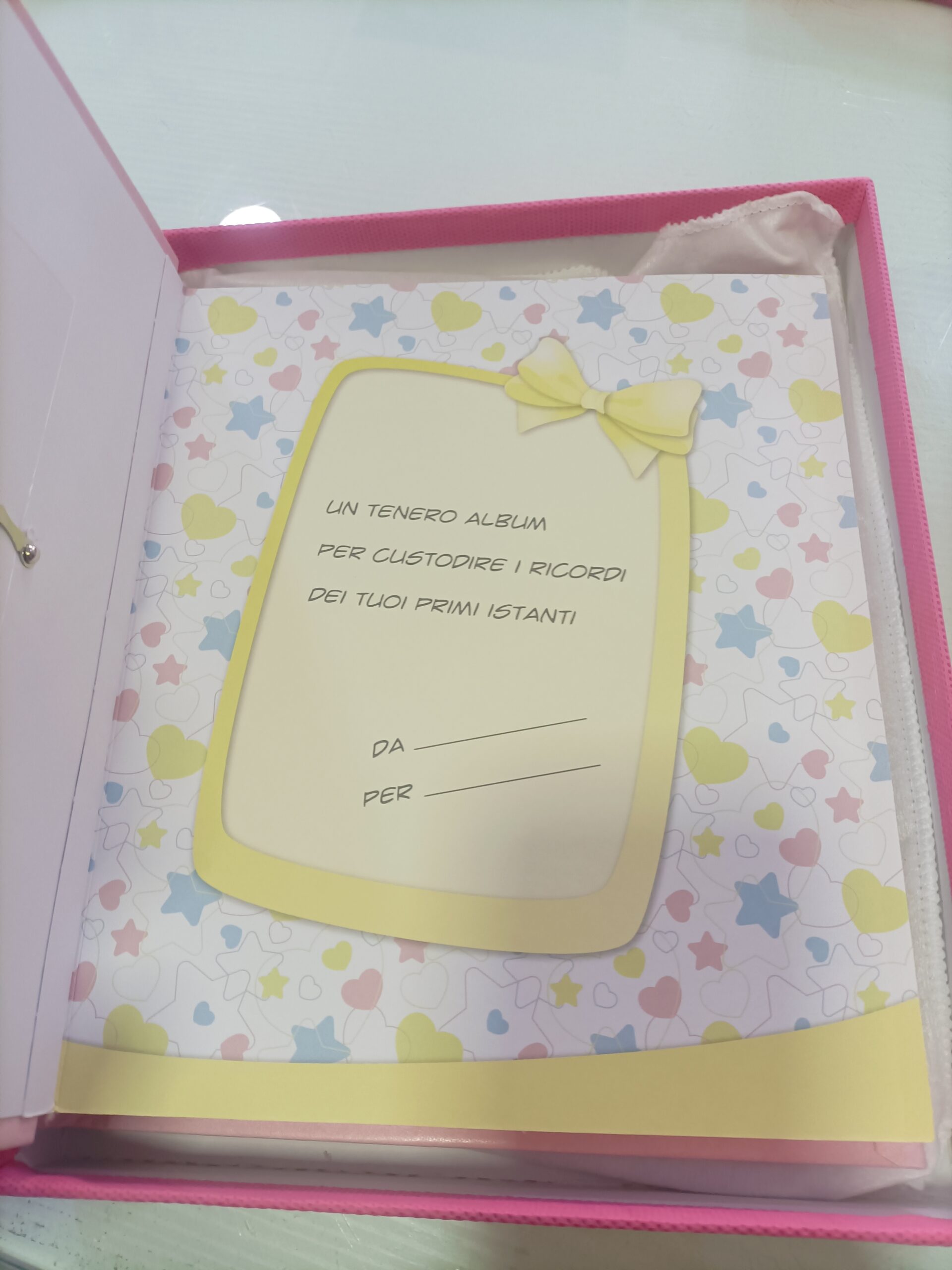 Album portafoto con cornice elefantino rosa baby - immagine 2