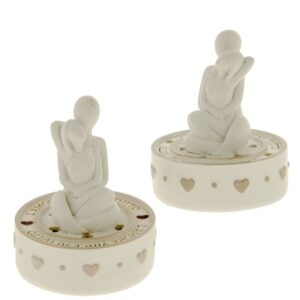 Bomboniera matrimonio innamorati con frase con luce led