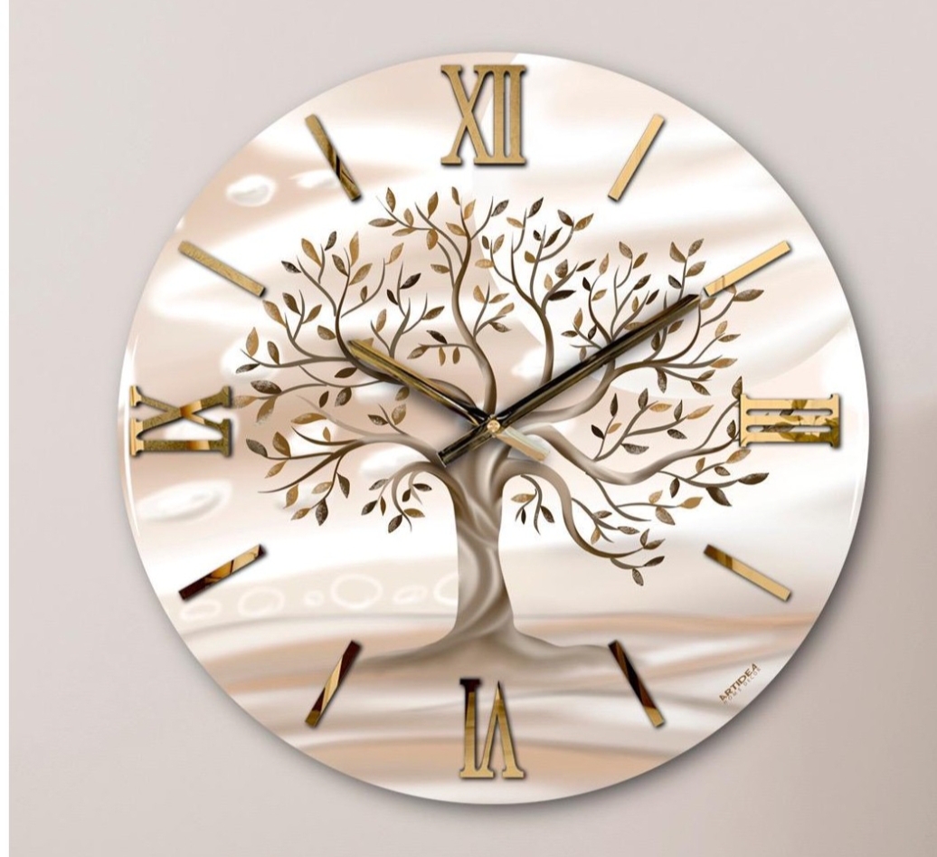 Orologio albero vita oro