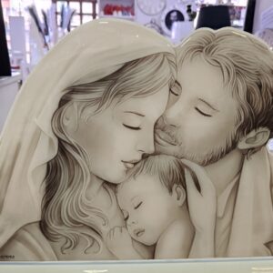 Icona sacra famiglia sagomata
