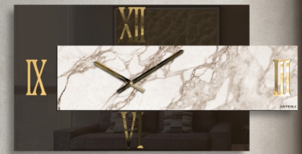 Orologio specchiato bronzo