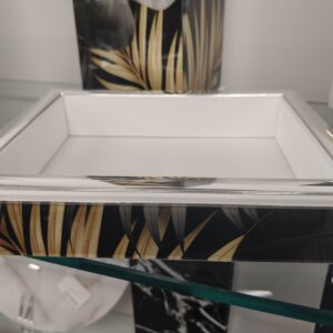 Svuota tasche nero  oro grigio mostera e palme