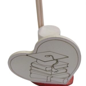 Profumatore cuore bomboniera laurea tocco