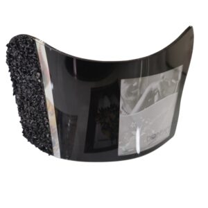 Portafoto curvo nero argento