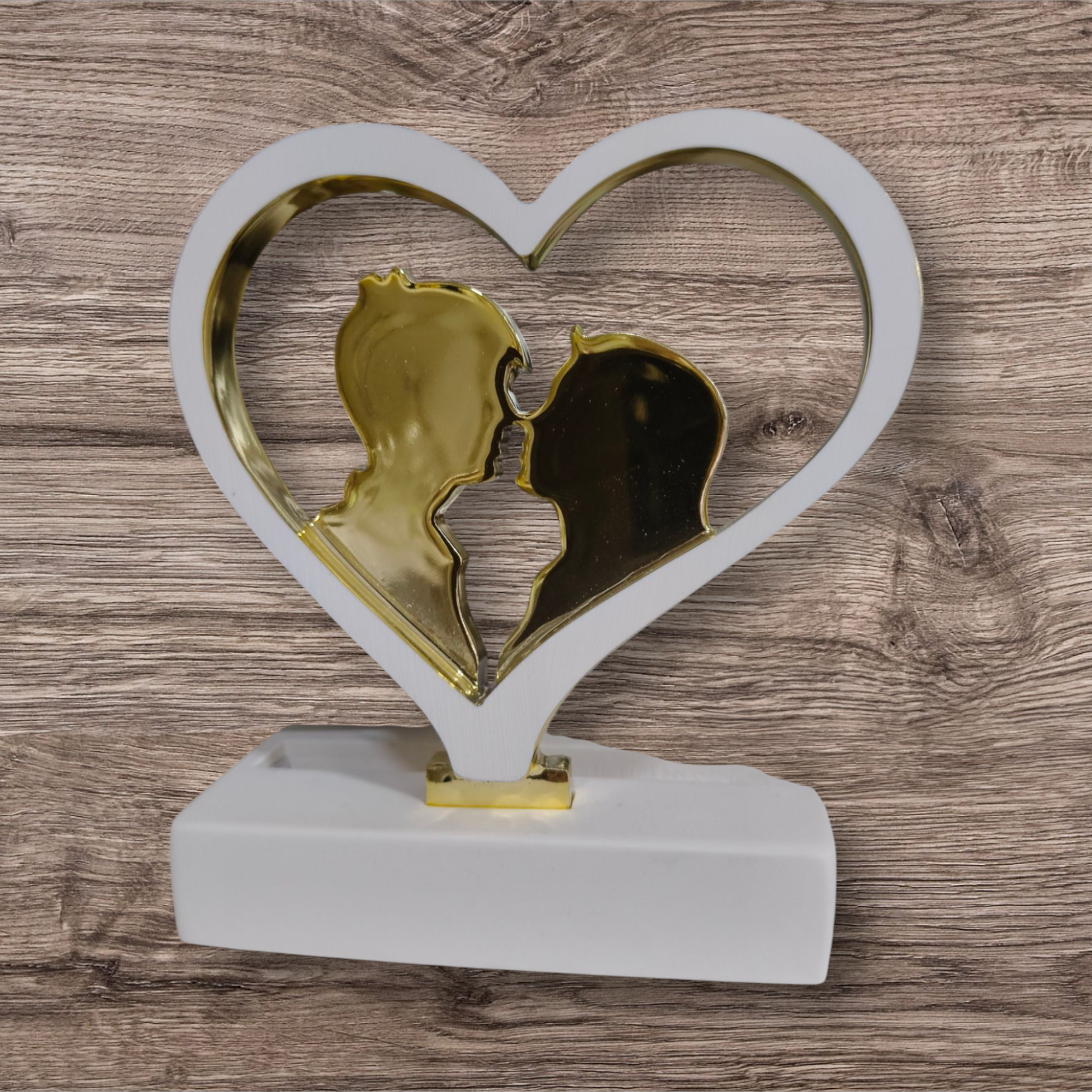 Lampada led coppia innamorati oro Giovinarte
