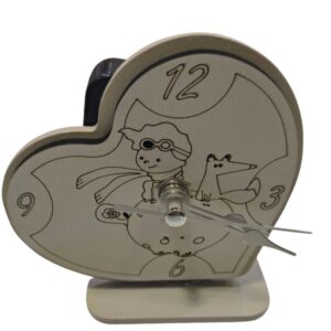 Orologio cuore bomboniera principe aviatore