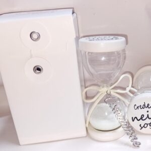 Promo lampo bomboniera clessidra comunione con frasi