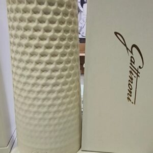 Vaso Gattinoni bianco a nido d'ape