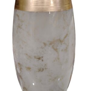 Vaso oro marmorizzato luminoso