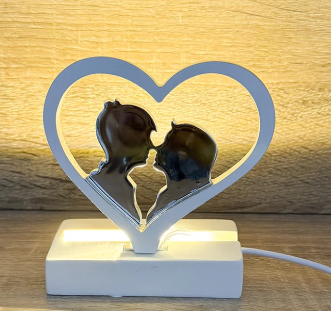 Lampada Led Coppia Innamorati Giovinarte - immagine 2