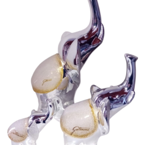 Elefante Gattinoni bianco e oro