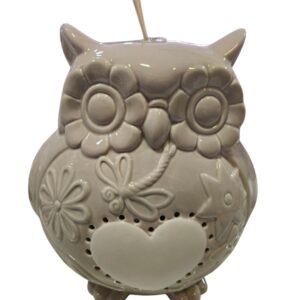 Gufo Profumatore led tortora bianco