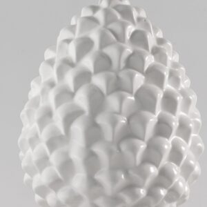 Pigna in ceramica Bianca h25,5 cm