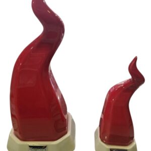 Scultura corno Rosso e bianco