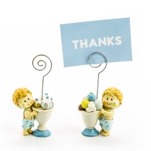 Bomboniera bimbo con  gelato e clip portafoto