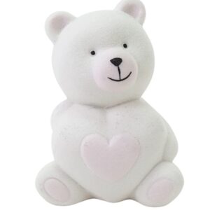 Bomboniera orsetto cuore rosa