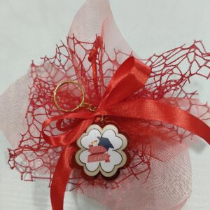 Bomboniera laurea portachiavi quadrifoglio