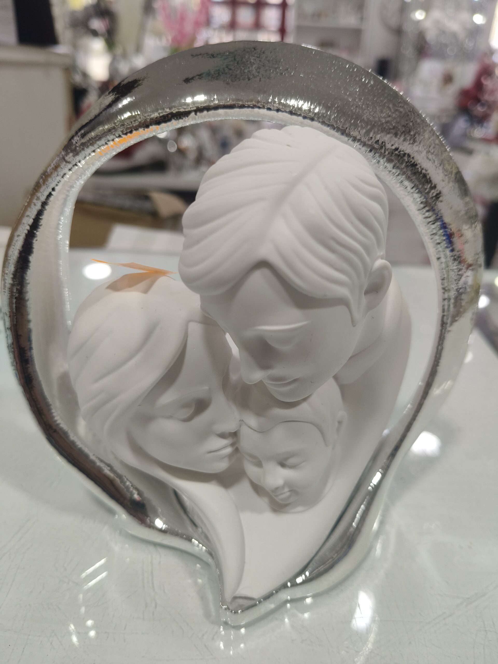 Sacra famiglia scultura moderna