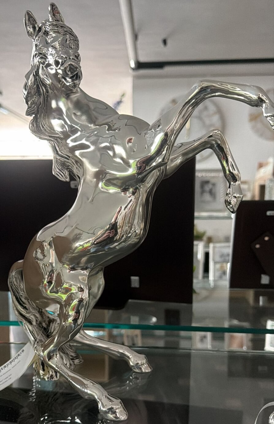 Cavallo in argento Valenti h 33 cm