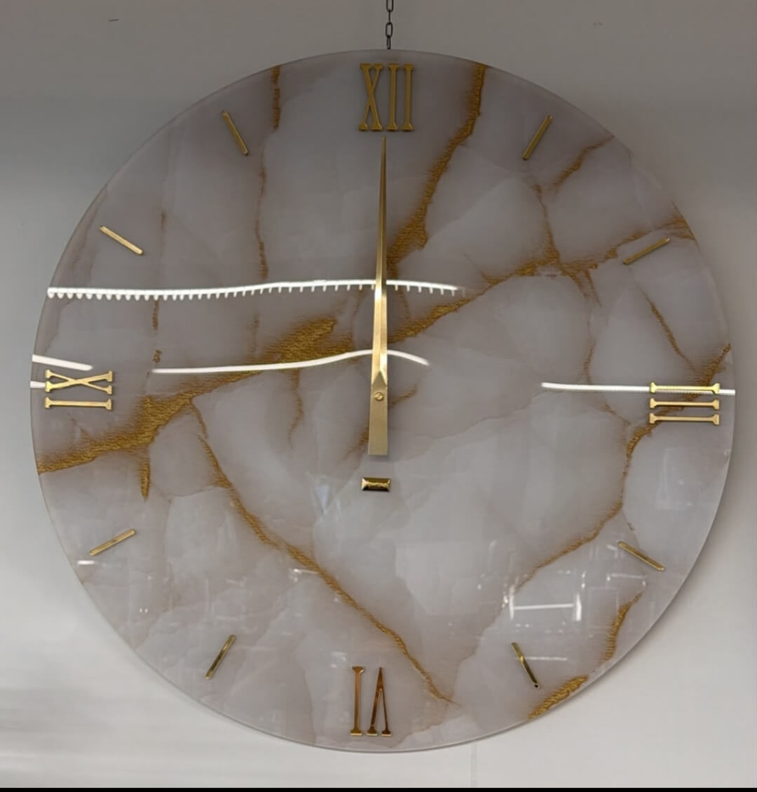 Orologio effetto marmo orologio diametro 60 cm