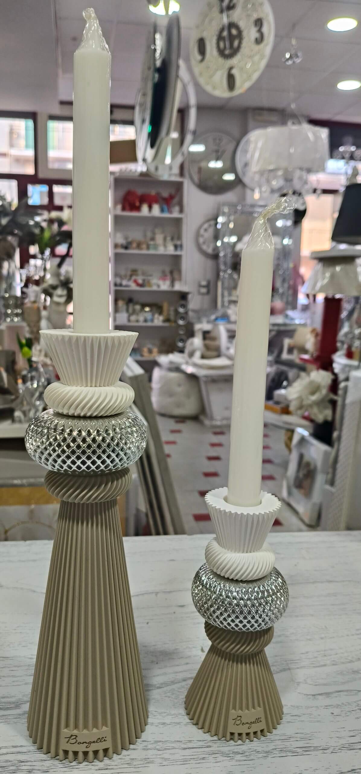 Bongelli preziosi candelabri/candeliere moderno modular h 15 / h 22cm