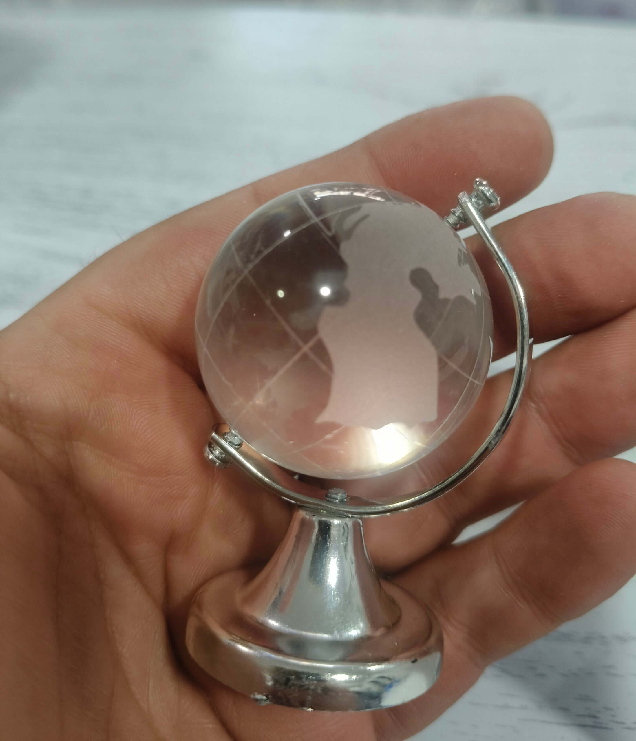 Bomboniera Mappamondo in vetro h6 cm - immagine 3